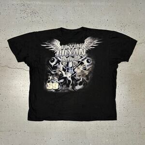 Black Y2K NASCAR shirt